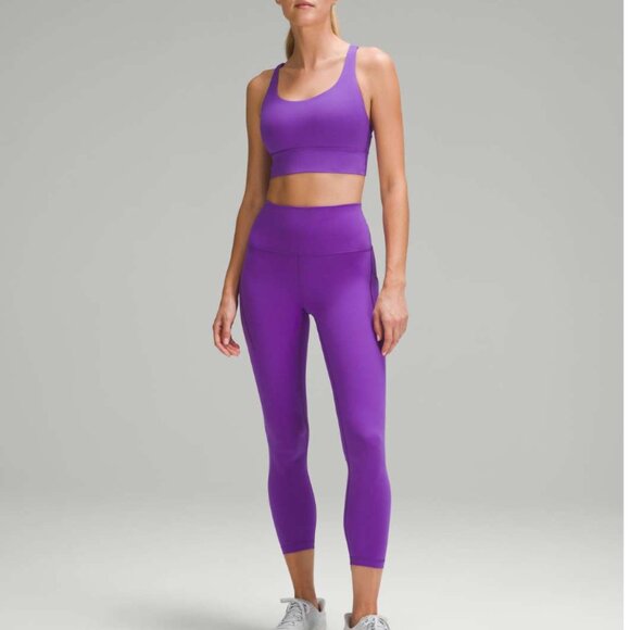 Lululemon Wunder Train High-Rise Tight with Pockets 25" Atomic Purple size 8 EUC - Picture 1 of 7